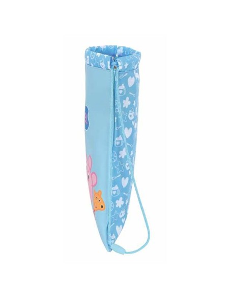 Sac à dos serré par des ficelles Peppa Pig Bleu clair 26 x 34 x 1 cm