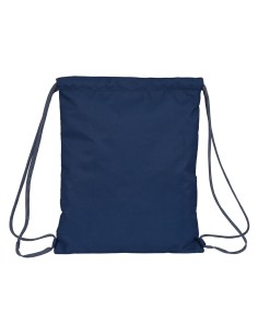 Sac à dos serré par des ficelles Safta Navy Blue marine 35 x 40 x 1 cm 2