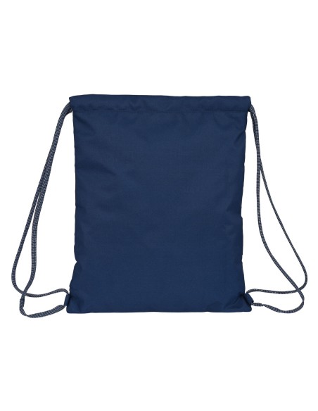 Sac à dos serré par des ficelles Safta Navy Blue marine 35 x 40 x 1 cm