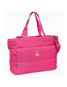 Sac avec poche pour ordinateur portable Benetton Rose Fuchsia 54 x 31 x 17 cm 2