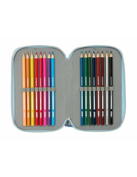 Pochette à crayons triple Frozen Ice magic 12,5 x 19,5 x 5,5 cm