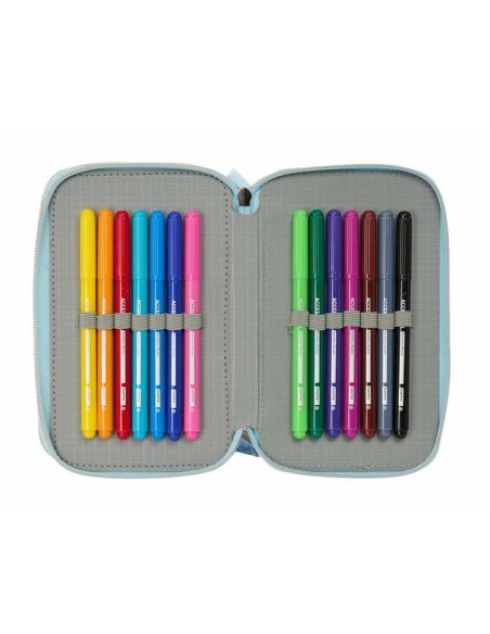 Pochette à crayons triple Frozen Ice magic 12,5 x 19,5 x 5,5 cm