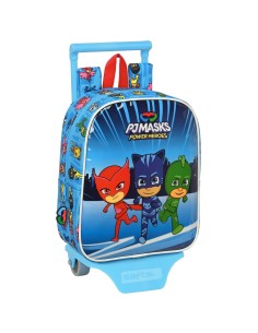 Cartable à roulettes PJ Masks Bleu 22 x 27 x 10 cm