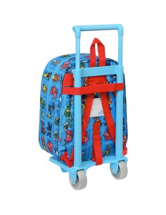 Cartable à roulettes PJ Masks Bleu 22 x 27 x 10 cm 2