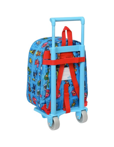 Cartable à roulettes PJ Masks Bleu 22 x 27 x 10 cm