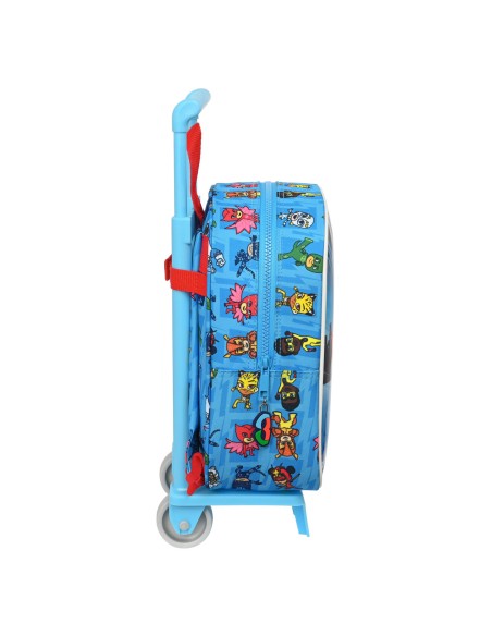 Cartable à roulettes PJ Masks Bleu 22 x 27 x 10 cm
