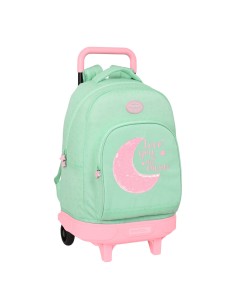 Cartable à roulettes BlackFit8 Moon Vert 33 x 45 x 22 cm