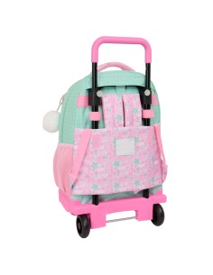 Cartable à roulettes Glow Lab Amazing Vert Rose 33 x 45 x 22 cm 2