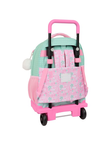 Cartable à roulettes Glow Lab Amazing Vert Rose 33 x 45 x 22 cm