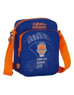 Sac bandoulière Valencia Basket Bleu Orange (16 x 22 x 6 cm)