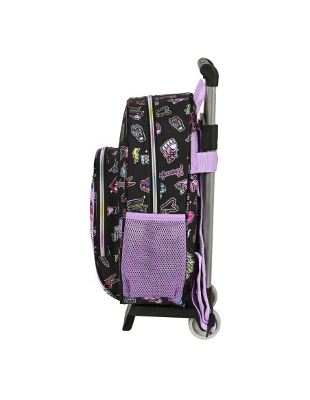 Cartable à roulettes Safta Noir 28 x 34 x 10 cm