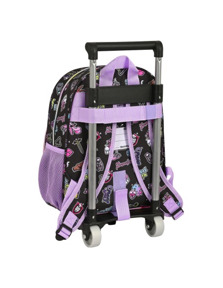 Cartable à roulettes Safta Noir 28 x 34 x 10 cm