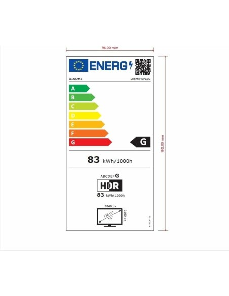 TV intelligente Xiaomi ELA5666EU 4K Ultra HD 55" LED HDR
