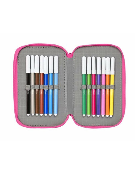 Pochette à crayons triple Rainbow High Shine 12,5 x 19,5 x 5,5 cm