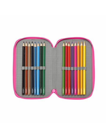 Pochette à crayons triple Rainbow High Shine 12,5 x 19,5 x 5,5 cm