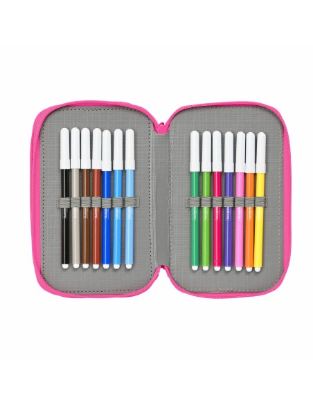 Pochette à crayons triple Rainbow High Shine 12,5 x 19,5 x 5,5 cm
