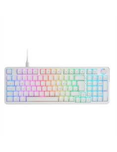 Clavier pour jeu Mars Gaming MKPROWYES Blanc Espagnol Qwerty