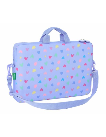 Housse pour ordinateur portable Benetton Lila 40 x 27 x 4 cm