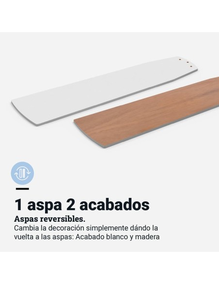 Ventilateur de Plafond Universal Blue 2009-UVT1349-23 Blanc Bois 35 W