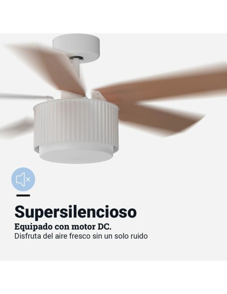 Ventilateur de Plafond Universal Blue 2009-UVT1349-23 Blanc Bois 35 W