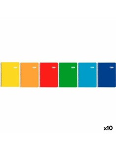 Cahier à Spirale ENRI quarto 80 Volets (10 Unités)