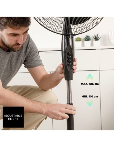 Ventilateur sur Pied Taurus GRECO 16CR ELEG Noir 50 W