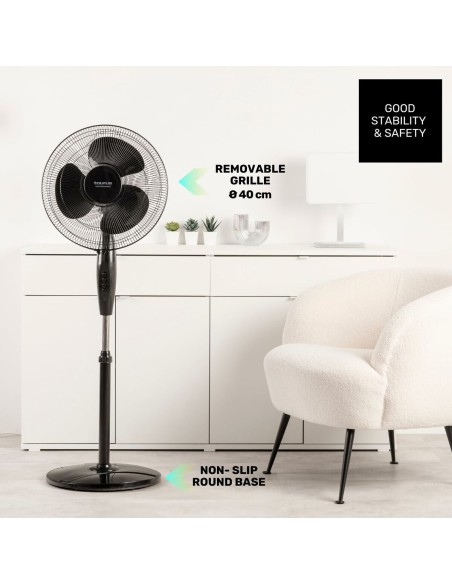 Ventilateur sur Pied Taurus GRECO 16CR ELEG Noir 50 W