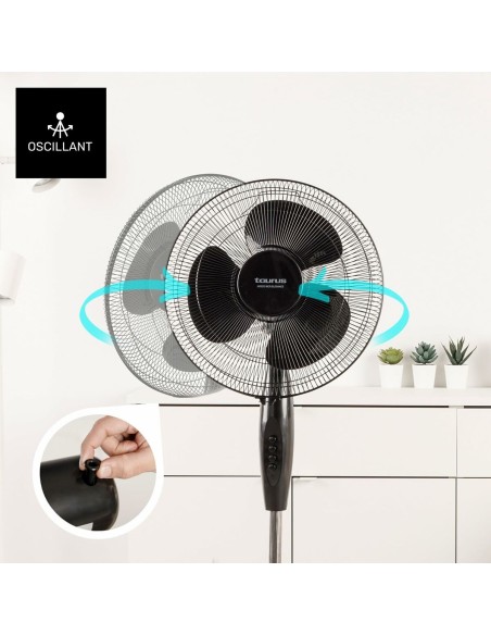 Ventilateur sur Pied Taurus GRECO 16CR ELEG Noir 50 W