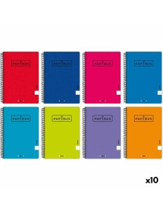 Cahier à Spirale Papyrus 01-UNICLASIC Din A4 80 Volets (10 Unités)