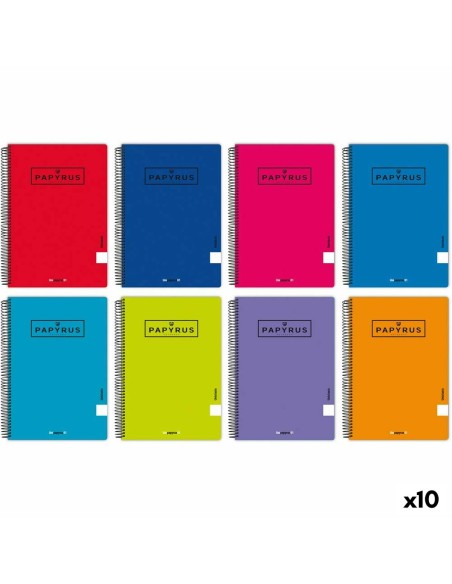 Cahier à Spirale Papyrus 01-UNICLASIC Din A4 80 Volets (10 Unités)