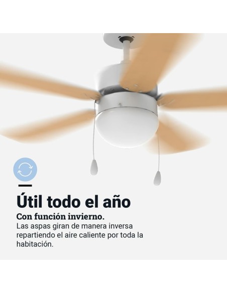 Ventilateur de Plafond Universal Blue 2015-UVT1355-23 Blanc 50 W