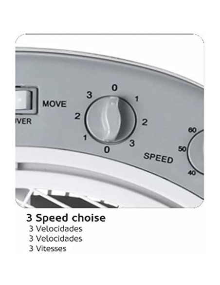 Ventilateur de Sol Haeger FF012004A Blanc (Reconditionné A)