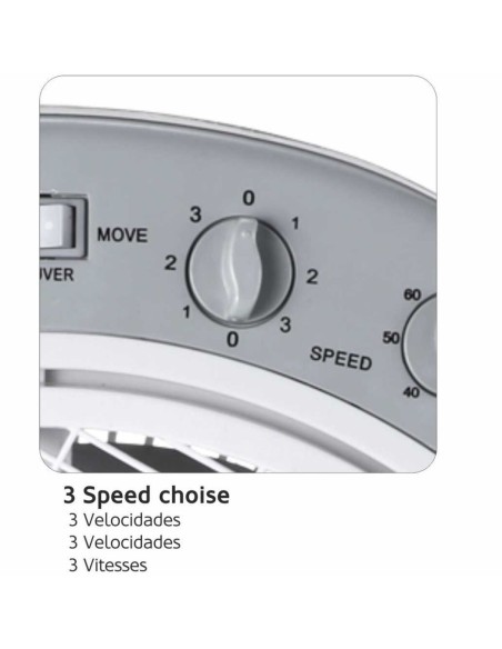 Ventilateur de Sol Haeger FF012004A Blanc (Reconditionné A)