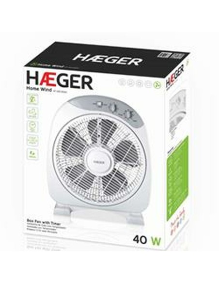 Ventilateur de Sol Haeger FF012004A Blanc (Reconditionné A)