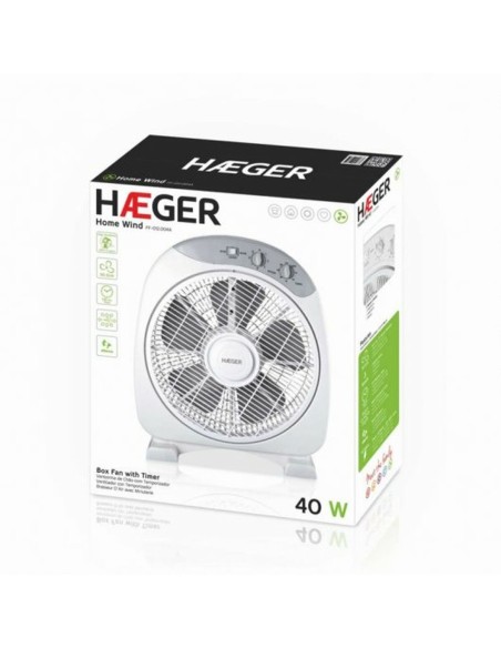Ventilateur de Sol Haeger FF012004A Blanc (Reconditionné A)