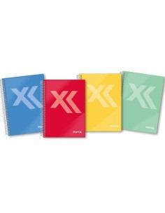 Cahier à Spirale Imprex A5 80 Volets (4 Unités) 2