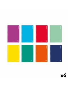 Lot de cahiers Pacsa BASIC quarto 80 Volets 10 Pièces (6 Unités)