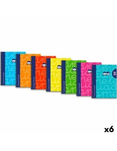 Cahier à Spirale Lamela quarto 80 Volets (6 Unités)