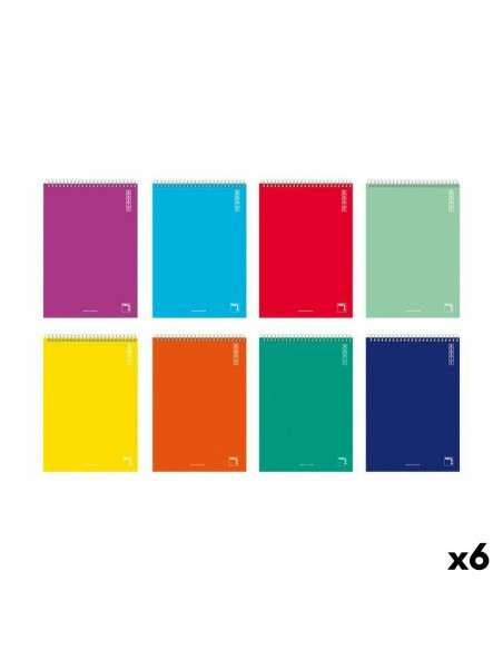 Lot de cahiers Pacsa BASIC quarto 80 Volets 10 Pièces (6 Unités)