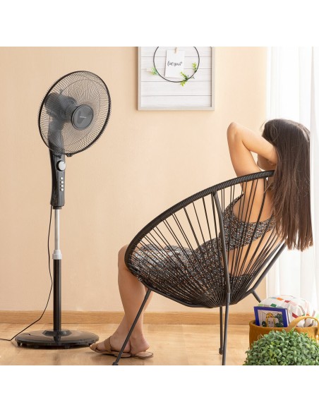 Ventilateur sur Pied InnovaGoods Noir 45 W (Reconditionné A)