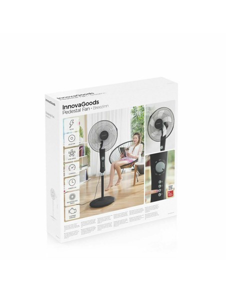Ventilateur sur Pied InnovaGoods Noir 45 W (Reconditionné A)