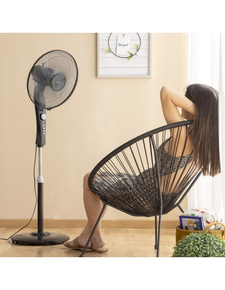 Ventilateur sur Pied InnovaGoods Noir 45 W (Reconditionné A)