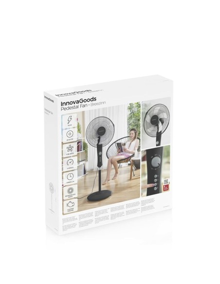 Ventilateur sur Pied InnovaGoods Noir 45 W (Reconditionné A)