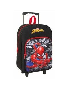Cartable à roulettes Spider-Man Noir Rouge 32 x 42 x 14 cm