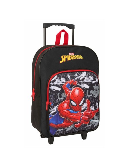 Cartable à roulettes Spider-Man Noir Rouge 32 x 42 x 14 cm