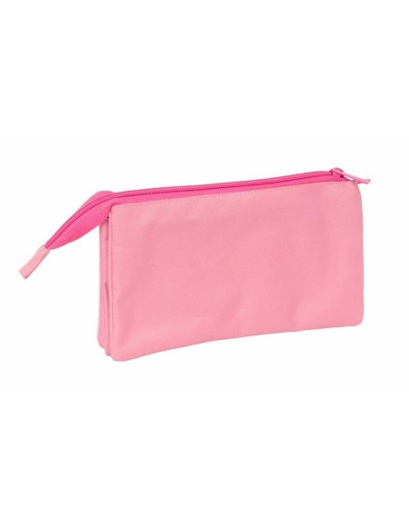Trousse Fourre-Tout Triple Barbie Rose 22 x 12 x 3 cm