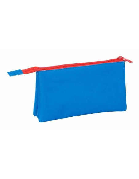 Trousse Fourre-Tout Triple Spidey Bleu 22 x 12 x 3 cm