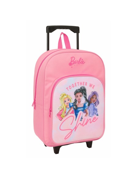 Cartable à roulettes Barbie Rose 32 x 42 x 14 cm