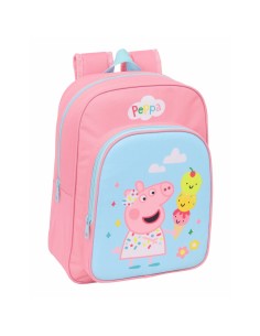 Cartable Peppa Pig Bleu Rose 26 x 34 x 11 cm 2