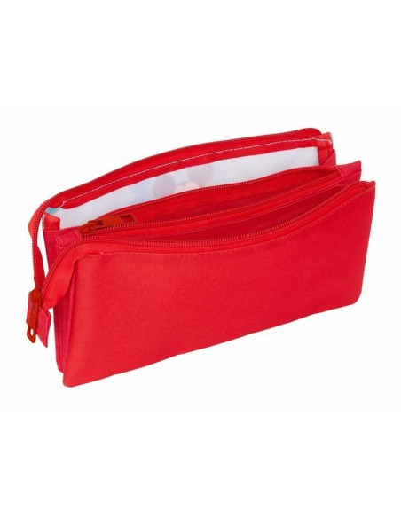 Trousse Fourre-Tout Triple Mickey Mouse Bleu 22 x 12 x 3 cm